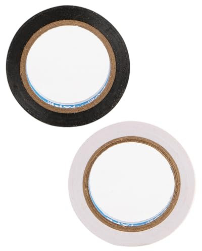 KGDUYC 2 Rollen Griffband- Tennis Grip Schläger Tape, Rutschfestes Hockeyschlägerband,rutschfeste Griffbänder für Hockeyschläger, Tennisschläger, Badmintonschläger(schwarz+weiß)