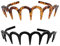 2 Stück Zickzack Haarreifen Zick Zack Haarreif Damen,Haarreifen Damen Brillenträger,haarreifen mit Klammern Headbands,Zickzack Haarreif mit Klammern Schwarz,Zig Zag Headband Leopardenmuster