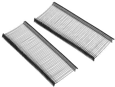 Soulnioi 2 000 st plastetiketter hullingar 3,5 cm (1,38 tum), svarta fästanordningar, standardtaggstift för klädetiketter, prislappar, kompatibla med etiketteringspistoler för butik eller lager