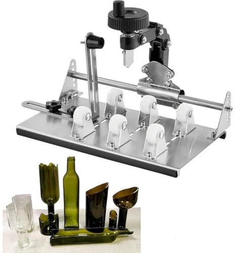 Wisyurt Glass Bottle Cutter Kit, DIY Glass Cutter for Square, Round and Irregular Bottles, Glass Cutting Tool Kit