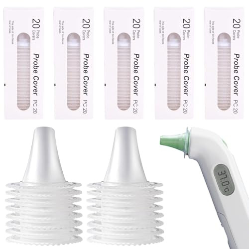 100pcs Embout Thermometre,Thermometre,Thermomètres Médicaux Et Accessoires,Capuchons Couvre Filtres De Sonde De Rechange Lentilles De Protection, Pour Thermomètres Numériques