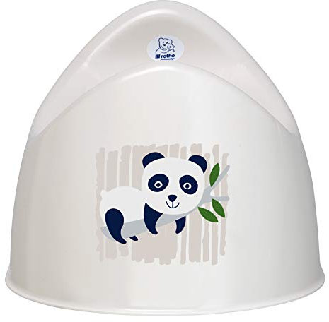 Rotho Babydesign Bio-Line Kindertopf - bio - Töpfchen für Kinder - Kindertöpfchen Baby-Töpfchen - Toilettensitz - Kindertoilette - Motiv Panda