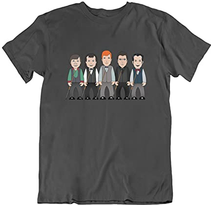 vipwees Snooker legender, sportkarikatyr t-shirt, tillverkad av ekologisk bomull, Träkol, M