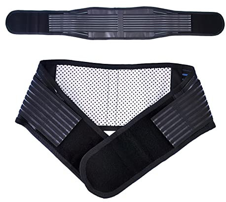 KkaFFe Back Brace for Men Women, Tourmaline Magnetic Back Braces for Lower Back, Self Heating & Soothing Back Support Belt, Lumbar Support Belt for Herniated Disc/Sciatica (Medium)