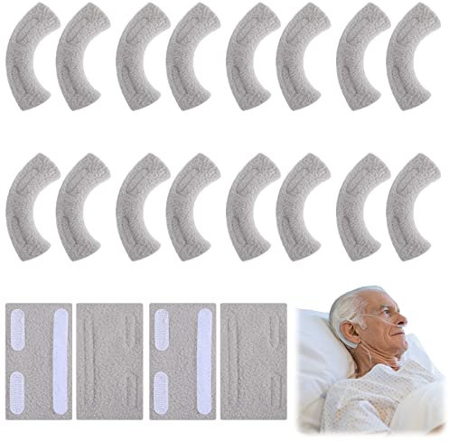 20 Pieces Nasal Cannula Ear Cushions Soft Oxygen Ear Pads Oxygen Tubing Cushion Comfort Cannula Wrap Oxygen Covers for Oxygen Users(Gray)