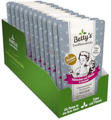 Betty`s Landhausküche Senior Hühnchen mit Kürbis und Lachsöl 100g x 12