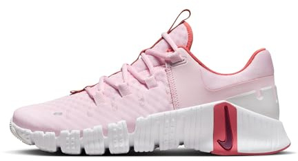 Nike Training Schuhe W Free Metcon 5, Pink Foam/Dark Team Red-Adobe, DV3950-603, 37.5 EU (6.5 US)