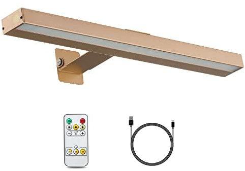 VIGMOJ Bilderleuchte LED Batteriebetriebene LED Wandleuchte mit Fernbedienung,16 Zoll Akku Wandleuchte Innen,Wiederaufladbare Bilderlampe mit 3 Beleuchtungsmodi für Kunst Arbeit