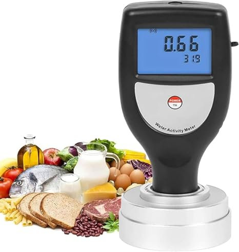 Smart Water Activity Meter, Tragbarer Digitaler Feuchtigkeitsmesser, Messbereich 0~1.0aw, Schnelle Messung Innerhalb Von 5 Minuten, Automatische Abschaltung/manuelle Abschaltung/Unterspannungswarnung,