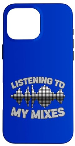 Custodia per iPhone 16 Pro Max Produttore musicale DJ Ascolto dei miei mix Sound Wave
