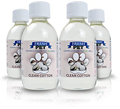 Trade Chemicals FRESH PET SUPER CONCENTRATED DISINFECTANT - 4 x 5L eco-Refill - (CLEAN COTTON)