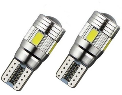 VS 2 Pezzi Lampadina LED Canbus T10 5630 6 SMD HID W5W 12V Decodifica auto LED Canbus Lampadina senza no errore Indicatore laterale Luce targa