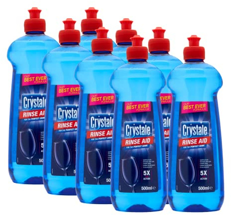 Crystale Dishwasher Rinse Aid - Original - Pack of 8