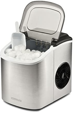 G3 Ferrari G20139 Fabricador de hielo Artiko, 1400 cubitos en 24 horas, Acero inoxidable