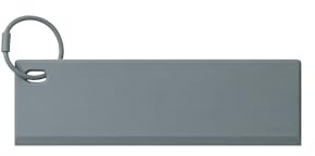 blomus Duschabzieher FLIT | Magnet | 23L x 7B cm | Duschwischer Grau | Fensterabzieher aus Silikon mit Metall-Kern für Dusche, Badezimmer, Spiegel, Glas-Reinigung, Fliesen