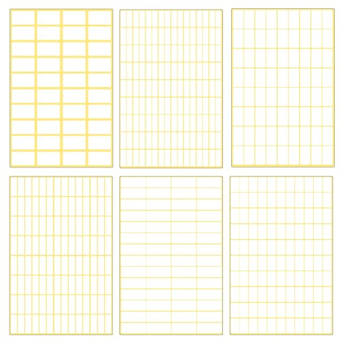 WYAN Lot de 7290 Etiquette Autocollante, étiquettes blanches blanches mattes, étiquettes rectangulaires pour bocaux, boîtes, dossiers, enveloppes, école, bureau, cuisine