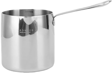 Pssopp Mini Pentola Friggitrice, Cassone a Goccia Olio Pentola Compatta Manico Compatto per la Stufa a Gas Familiare