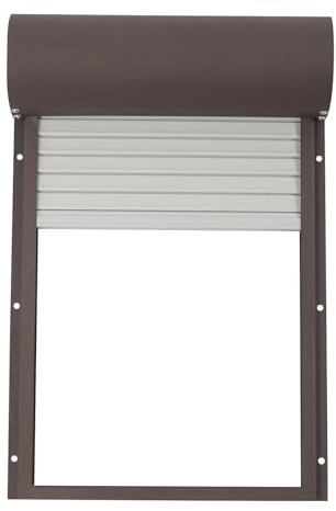 Hühnerklappe Automatisch Solar Batterie Groß Automatische Hühnerklappe Upgrade-Größe - Elektrische hühnertür mit Timer und Lichtsensor (Dunkelbraun)