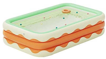 3 Layer Inflatable Swimming Pool, Foldable PVC Blow Up Pool for Indoor Outdoor Yard Use (1. Farbror)