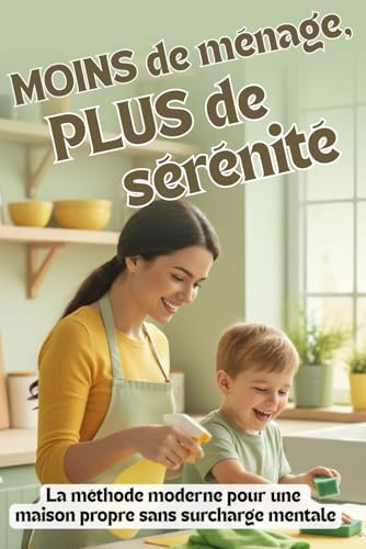 MOINS de ménage, PLUS de sérénité - La méthode moderne pour une maison propre sans surcharge mentale: Organisation, rangement et ménage facile pour alléger la charge mentale au quotidien