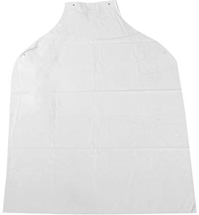 Zonizforceal Delantal de protección de PVC, delantal de trabajo seguro, delantal impermeable y resistente a productos químicos con diseño a prueba de polvo, delantal de PVC reutilizable para