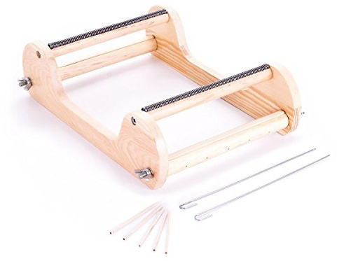 INNSPIRO Telar madera natural especial rocalla de 26x18x7cm. para la creación de pulseras y otros trabajos de bisutería. - Ref. 295