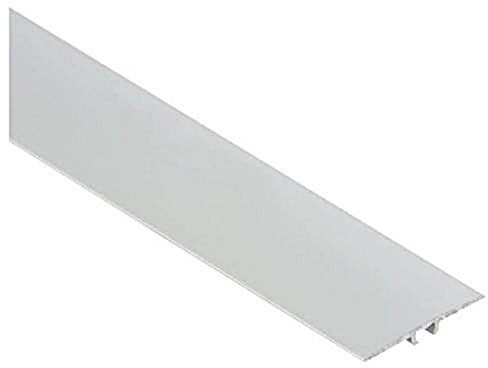 Flat Aluminium Transition Strip 35mm x 1.8M Threshold Carpet Door Floor Edging Strip TMW Profiles (Silver)