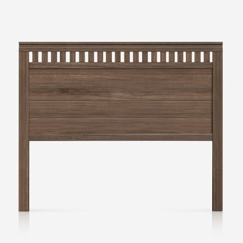 PEJECAR Cabecero Bora para Cama de 135 Fabricado en Madera Maciza de Pino insigni Acabado Nogal