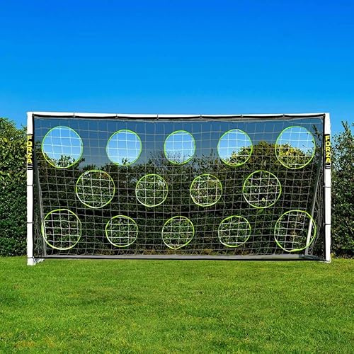 FORZA 3,7 m x 1,8 m But de Football en PVC | Cage pour Enfants avec Poteaux Résistants aux Intempéries | Sac de Transport, Mur de Tir et Ballon en Option (5. But + Mur de Tir)