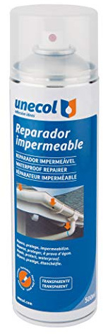 Unecol Reparador Impermeable Transparente, Spray 500 ml