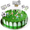Aohcae Tortendeko Fussball, Fussball Deko für Torten Tortenaufleger Fussball Fußball Tortendeko Fussball Deko Torte Fussball Figuren für Junge Geburtstag Party