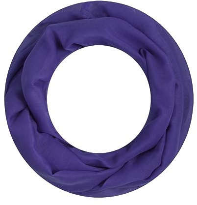 Majea Loop Alice schmaler Damen-Schal Loop Frühlingsschal Schlauchschal Rundschal Tuch uni unisex unifarben einfarbig Halstuch (lila)