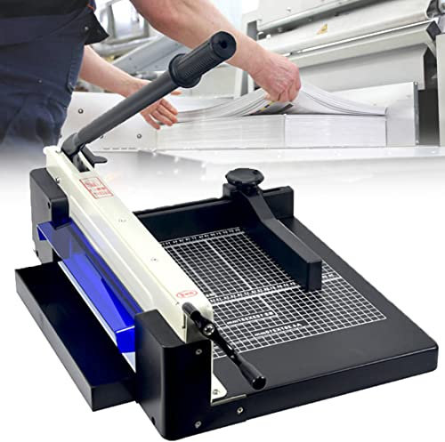 CYMYYDS Papier Schneidemaschine, A4 Hebelschneider Papierschneider aus Metall, Scrapbooking Werkzeug zum Schneiden von Papier für Scrapbooking, Bastelpapier, Karton, Etikett,Black
