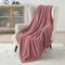 Bedsure Fleece Throw Blanket for Bed - Soft Cosy Fluffy Blankets for Sofa, Warm Double Throws for Audlts, Dusty Rose, 150x200 cm
