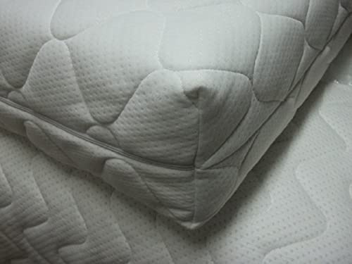 Funda de colchón de 90 x 190 cm. Protector de colchón acolchado con cremallera (90 x 190 x 19 cm)