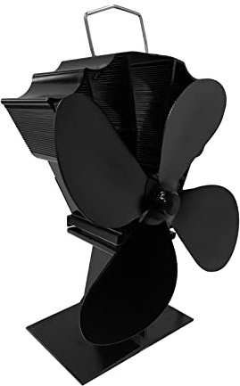 Naroote Ventola per Stufa a Legna, Ventilatori per Camino a Legna con Ventole Stufa a 4 Lama per Bruciatori di Legno Ridotti