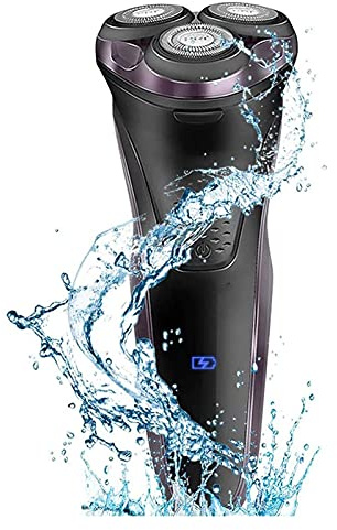 Afeitadoras for hombres Afeitadora rotativa Maquinilla de afeitar húmeda y seca con recortador emergente Impermeable Recargable por USB