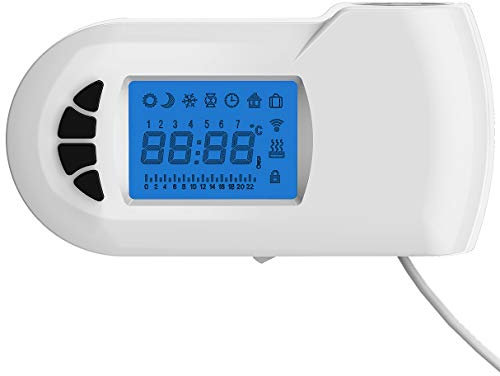 Heizstab elektrisch E700W für Badheizkörper - mit digitalem Thermostat in Weiß, Leistung:300 Watt