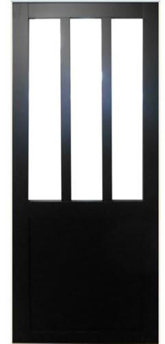 LAURE 26 Porte Style Atelier Noire 204X63