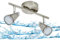 Trango 2er Spots IP44 LED Badleuchte 1009-22 Deckenleuchte in Nickel matt I Flurlampe, WC Lampe, Deckenlampe, Strahler, schwenkbar incl. 2 x 5 W LED Leuchtmittel