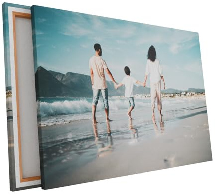 Giallobus - Quadri personalizzati - Prodotto personalizzato - Tela Canvas Telaio Standard - 100L x 70l cm - Stampa la tua foto su tela o vetro acrilico