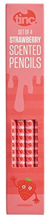 Tinc HB-Bleistifte mit Erdbeerduft, 4 Stück