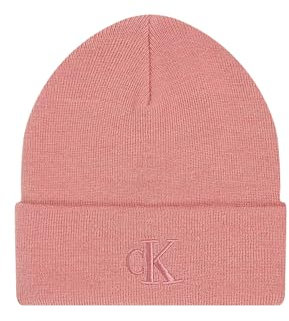 Calvin Klein Jeans Damen MONOGRAM EMBRO BEANIE K60K612319, Purple (Dusty Rose), OS