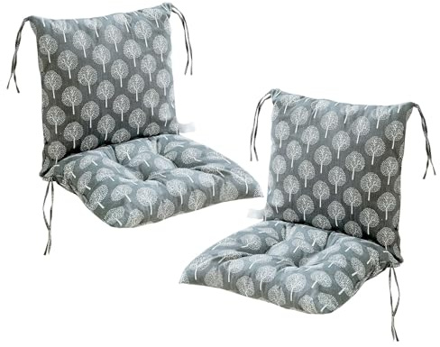 Yahbrra 2er Set Niedriglehner Auflagen Set Stuhlauflage 40 * 80cm Sitzkissen Niederlehner Gartenstühle Sitzauflagen Stuhlkissen Abnehmbarem Rückenlehne Auflage (Color : I, Size : 40 * 80CM(2 Pieces))