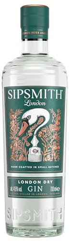 Sipsmith London Dry Gin, samtiger und charaktervoller London Dry Gin, Weich genug für einen Martini, ebenso intensiv für einen Gin & Tonic, 41.6% Vol, 700ml Einzelflasche