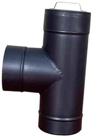 XUCZHAI Ofenrohr for heißen Zeltofen, Durchmesser 150 mm, Kamin-Schornsteinrohr, Ersatz-Auspuffrohr-T-Stück for Outdoor-Ofen, Winterheizung