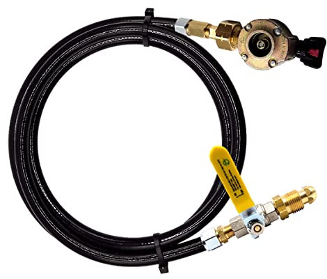 DN Autogas Parts LPG GPL - Juego de adaptadores de recambio para botellas de gas, adaptador de GLP para llenar de forma remota cilindros vacíos de 20 mm, tipo clip, 1 metro