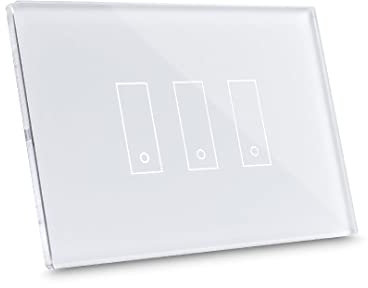 Interruttore di design iotty i3 PLUS, domotica wifi, gestione intelligente di luci e cancelli, deviatore wifi compatibile con Google Home, Alexa e Siri con sensori di temperatura e luminosità