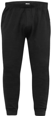 D555 Termiska långkalsonger för män i svart, 3XL-6XL, Svart, etikett L