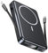 Power Bank 10000mAh, Magnetico Caricabatterie Portatile PD 20W Compatibile con MagSafe, Batteria Esterna con Cavi Integrati, Senza fili Powerbank per iPhone 16/15/14/13 Pro Max Serie- Nero